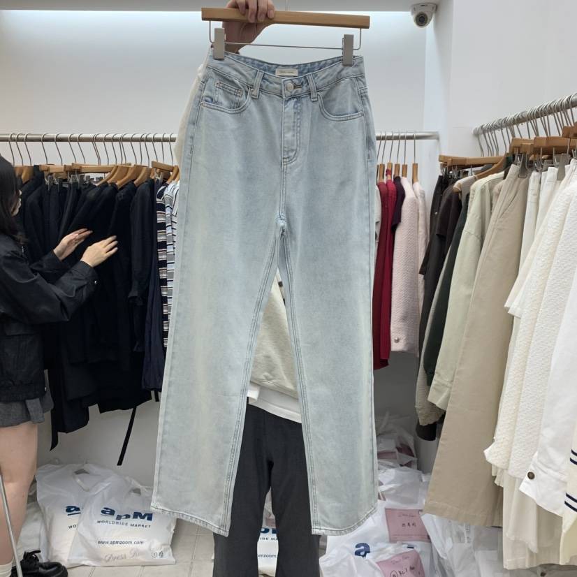 DRESS ROOM東大門實拍女士新品休閑推薦熱賣人氣真品牛仔褲DRESS ROOM牛仔褲