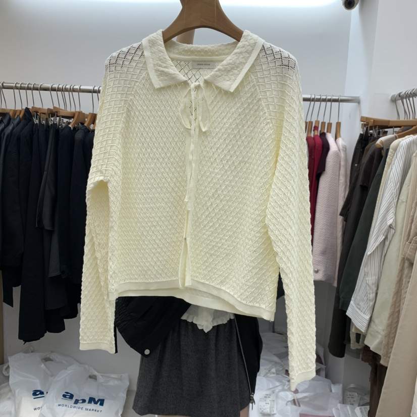 DRESS ROOM韓國直郵女士新品熱賣休閑推薦時尚真品人氣開衫DRESS ROOM開衫