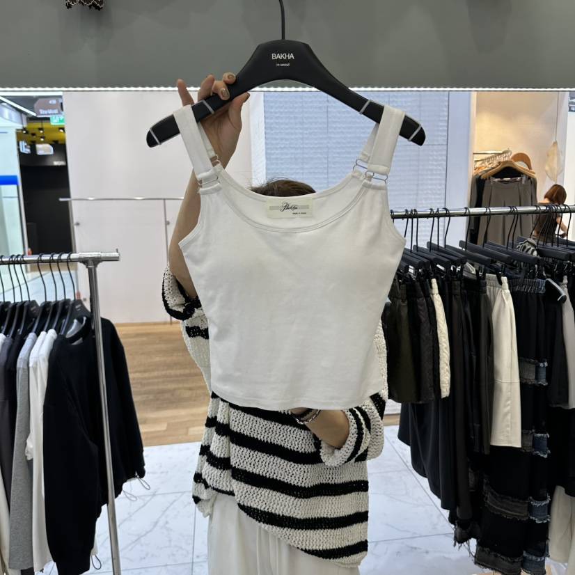 BAKHA韓國代購女裝新款推薦休閑人氣真品熱賣吊帶背心無袖CHARLES THE SECOND/CHEAP-CHIC吊帶/背心
