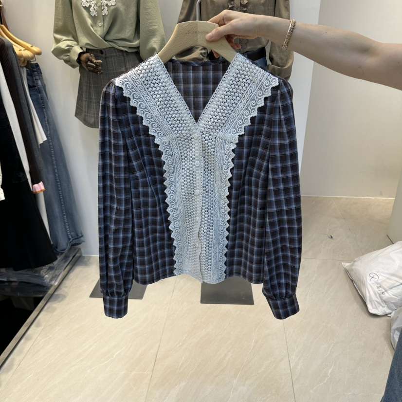 2AN.B韓國直郵女裝新品熱賣人氣真品時尚休閑襯衫蕾絲衫2AN.B襯衫/蕾絲衫