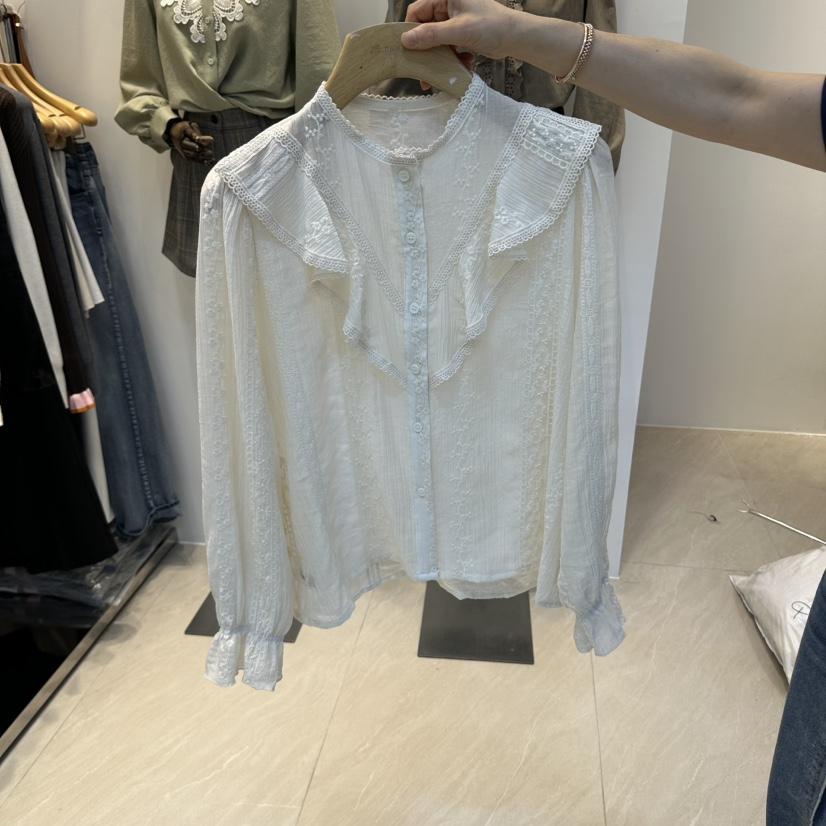 2AN.B東大門直郵女裝新品人氣真品時尚推薦襯衫蕾絲衫刺繡2AN.B襯衫/蕾絲衫