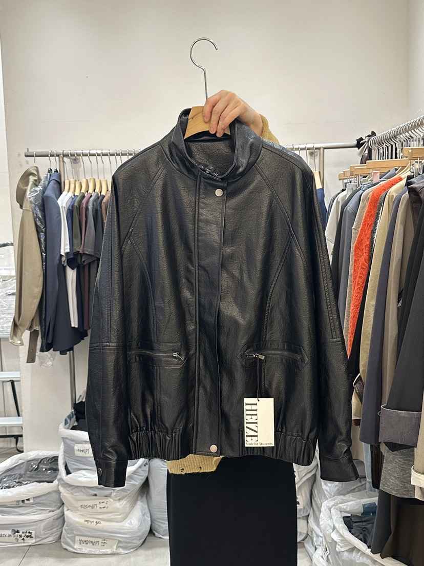 HEIZE韓國直郵女士新品真品熱賣休閑人氣推薦時尚皮衣皮革HEIZE皮衣