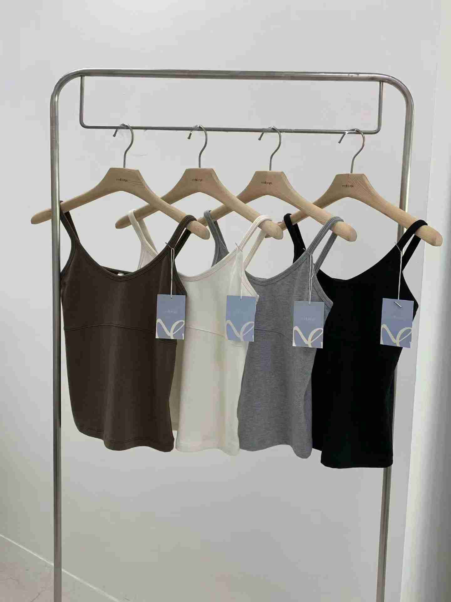 MELLOUNGE-멜라운지-T東大門實拍女士新款真品吊帶背心無袖MELLOUNGE-2件起吊帶/背心