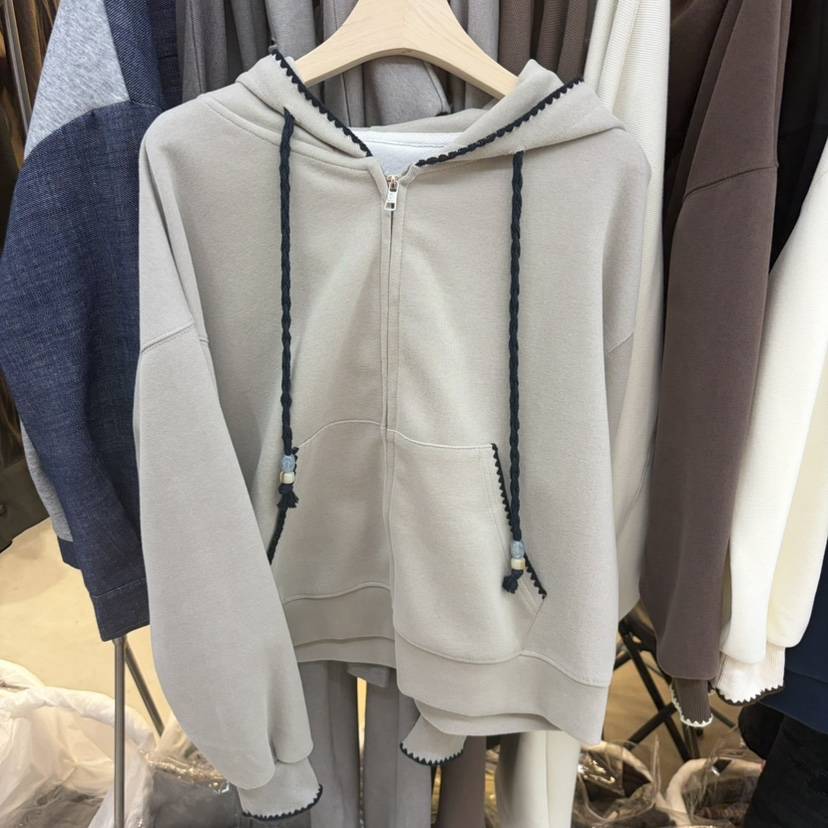 SIMPLE PARK/WMSTORY韓國代購女士新品休閑衛衣連帽衫刺繡WMSTORY/SIMPLE PARK衛衣