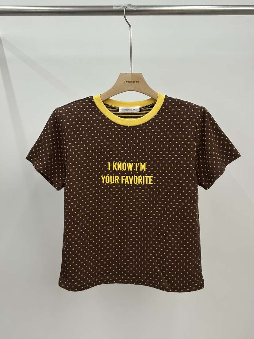 IF YOU SAY SO/PLUM-Q東大門代購女士新品時尚真品T恤IF YOU SAY SO/PLUM-QT恤