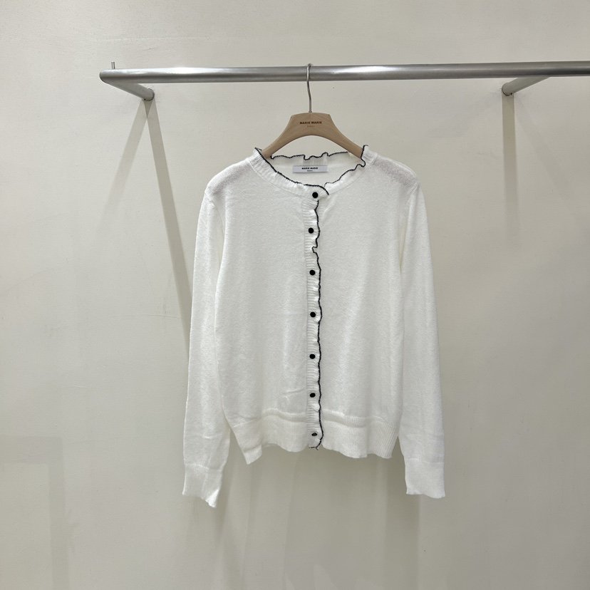 MARIE MARIE東大門實拍女裝新款熱賣推薦真品針織衫荷葉邊MARIE MARIE針織衫