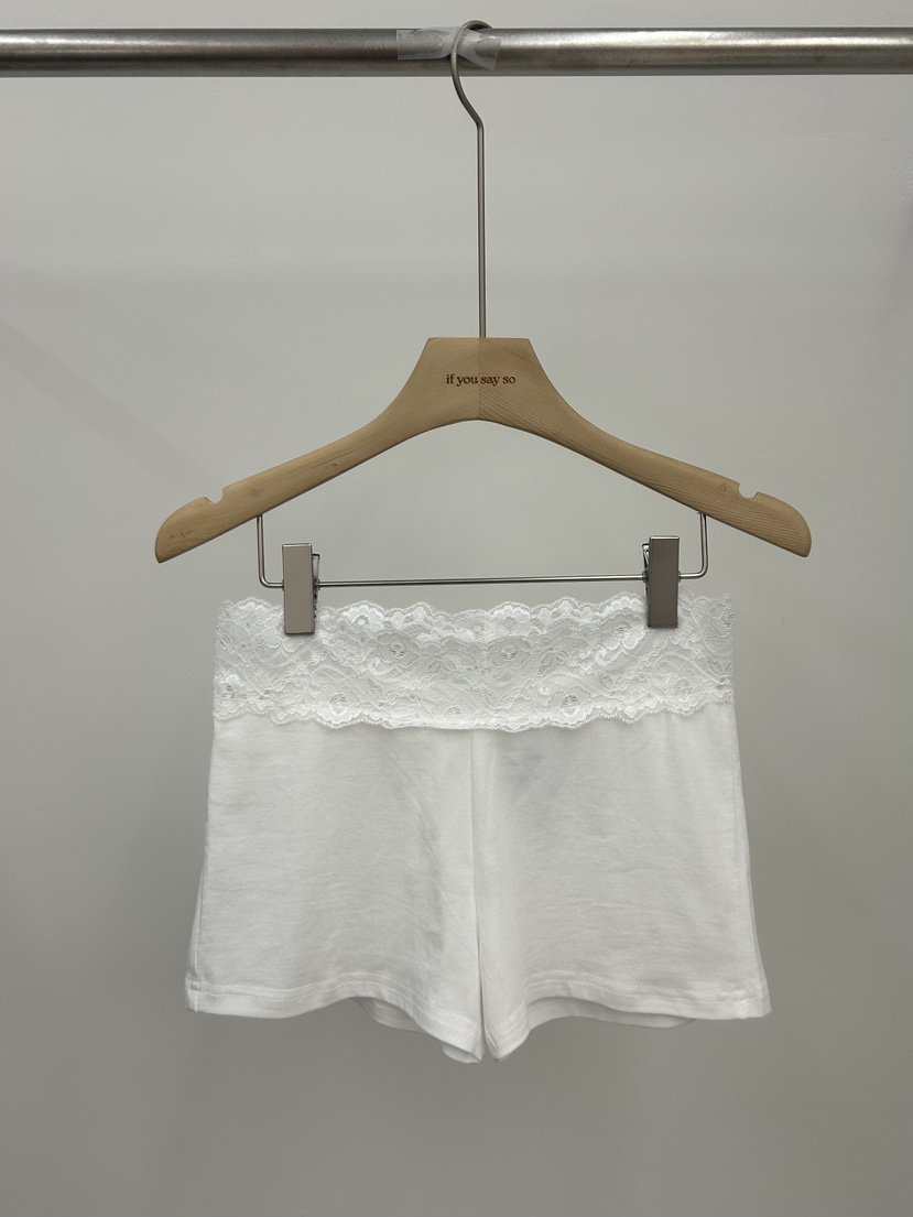 IF YOU SAY SO/PLUM-Q東大門直郵女士新品時尚短褲蕾絲IF YOU SAY SO/PLUM-Q短褲