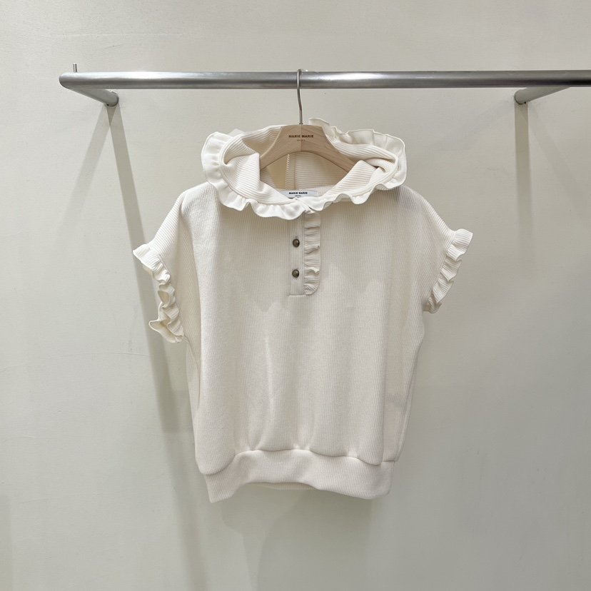 MARIE MARIE韓國代購女裝新款休閑人氣熱賣時尚推薦T恤羅紋MARIE MARIET恤