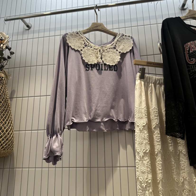 MARI CO東大門實拍女裝新品熱賣時尚人氣推薦休閑長袖T恤MARI CO長袖T恤
