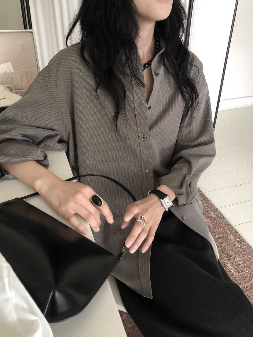 LE BUTTER韓國直郵女裝新款熱賣人氣休閑時尚襯衫蕾絲衫LE BUTTER襯衫/蕾絲衫