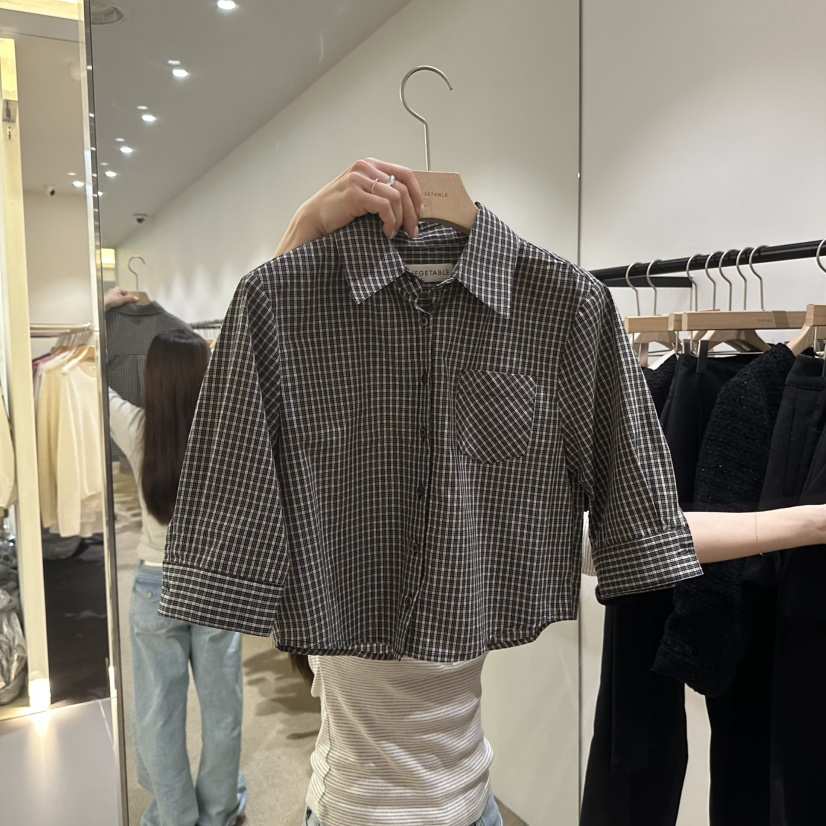 VEGETABLE韓國代購女裝新品推薦人氣熱賣真品時尚襯衫蕾絲衫VEGETABLE襯衫/蕾絲衫