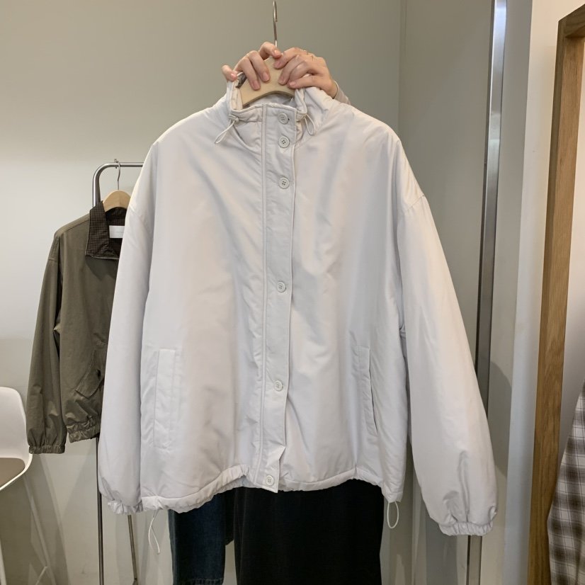 OUTRENE韓國直郵女裝新品推薦時尚熱賣人氣真品短款棉服夾棉OUTRENE短款棉服
