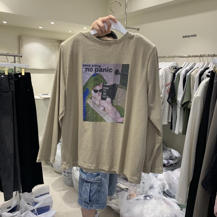 ENDOLPHIN韓國代購女士新品休閑推薦時尚熱賣人氣長袖T恤ENDOLPHIN長袖T恤