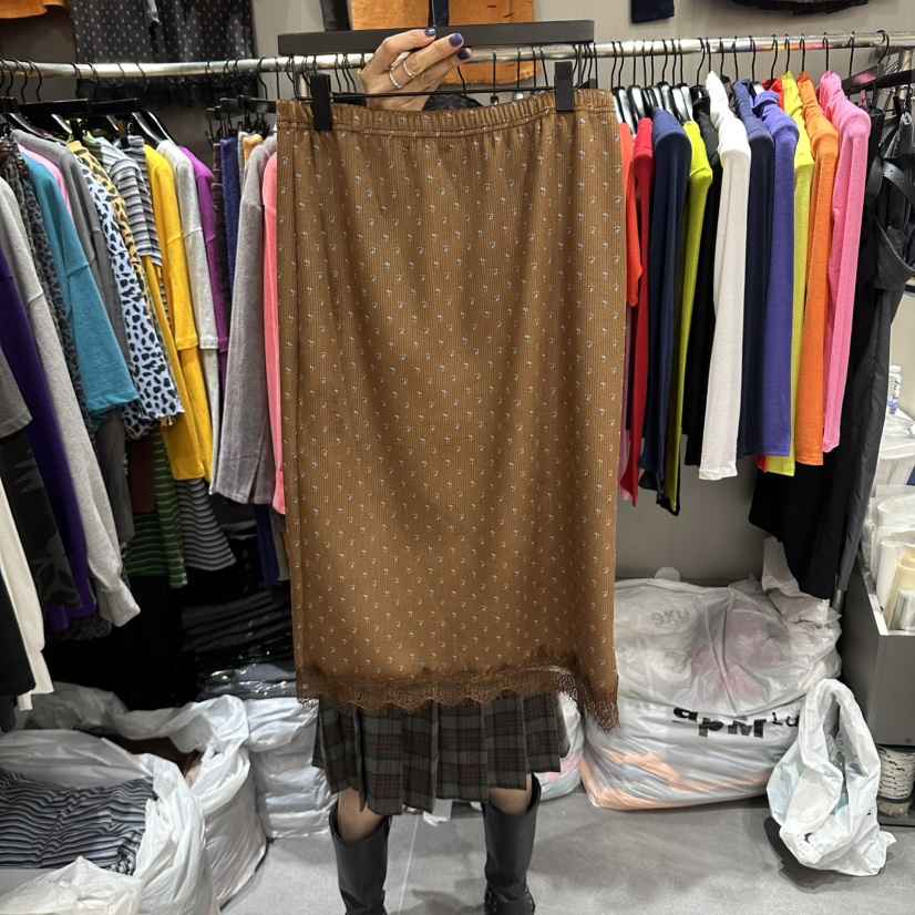 CHAVI韓國直郵女士新款熱賣推薦人氣休閑半身裙中短裙天鵝絨CHAVI半身裙/中短裙