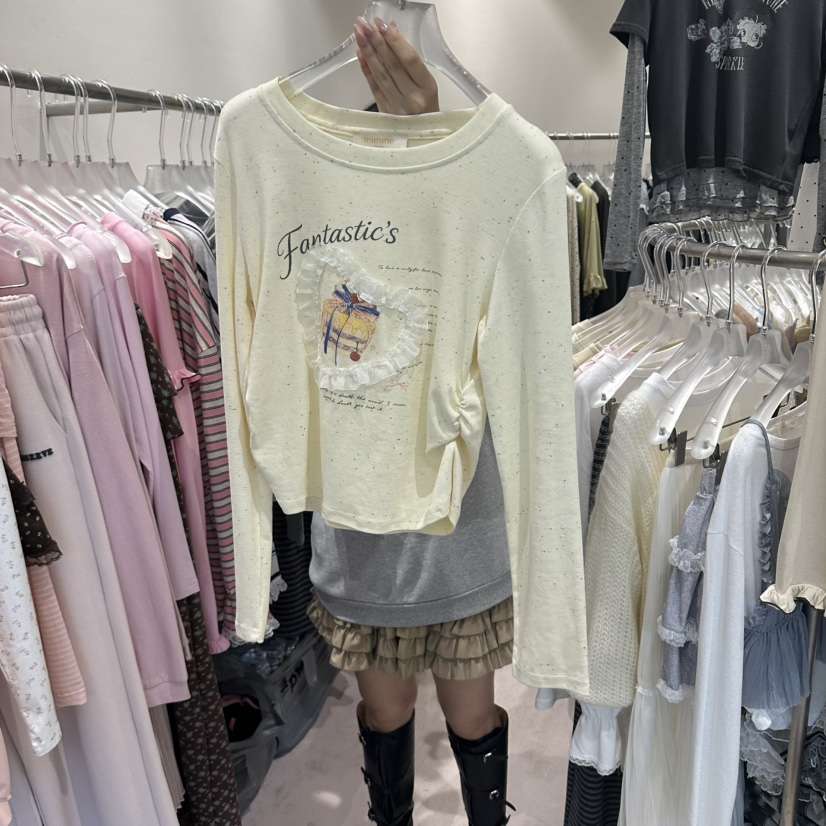 MIMME/LOOKK東大門實拍女士新品推薦休閑熱賣時尚長袖T恤MIMME/LOOKK長袖T恤