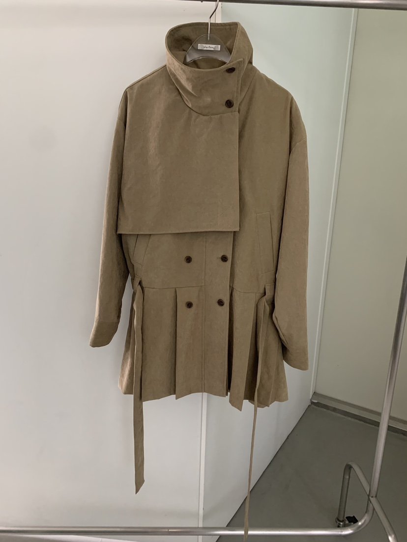 SHOP POSTER韓國代購女士新款真品時尚熱賣夾克含腰帶褶裥SHOP POSTER夾克