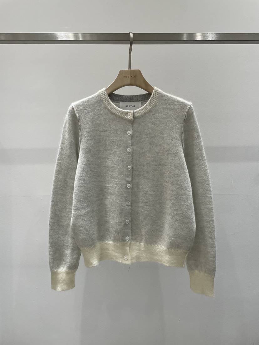 RE STYLE-Q東大門代購女裝新品休閑人氣針織衫雙層開衫RE STYLE針織衫