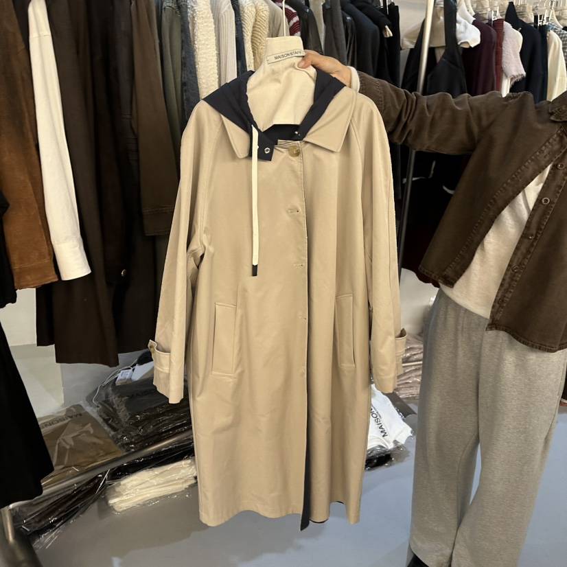 DOUBLE STANDARD/LE SMOKING/MAISONSTAFF東大門實拍女裝新品推薦長款風衣MAISONSTAFF長款風衣