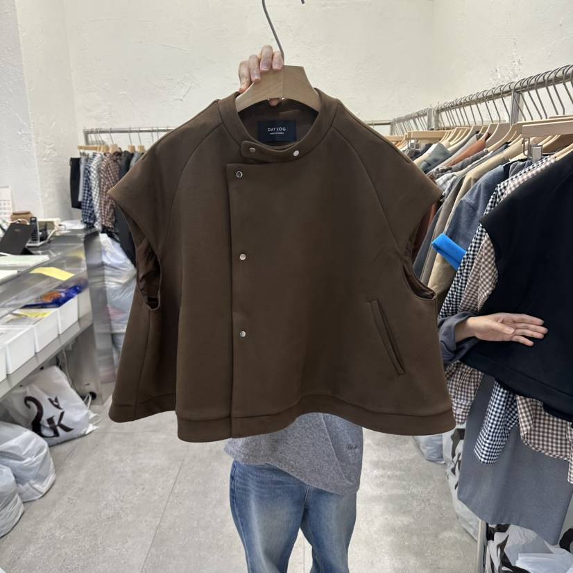 DA YLOG東大門直郵女裝新品休閑人氣真品推薦時尚馬甲麂皮DA YLOG馬甲