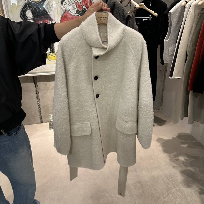 LAMAGIEPIE/LAMAGIE GREY東大門實拍女士新品休閑短款大衣LAMAGIEPIE/LAMAGIE GREY短款大衣