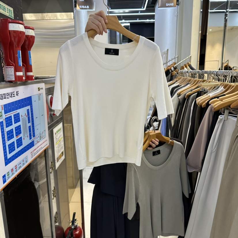 SANS韓國直郵女士新品人氣推薦時尚休閑真品職業熱賣T恤SANST恤