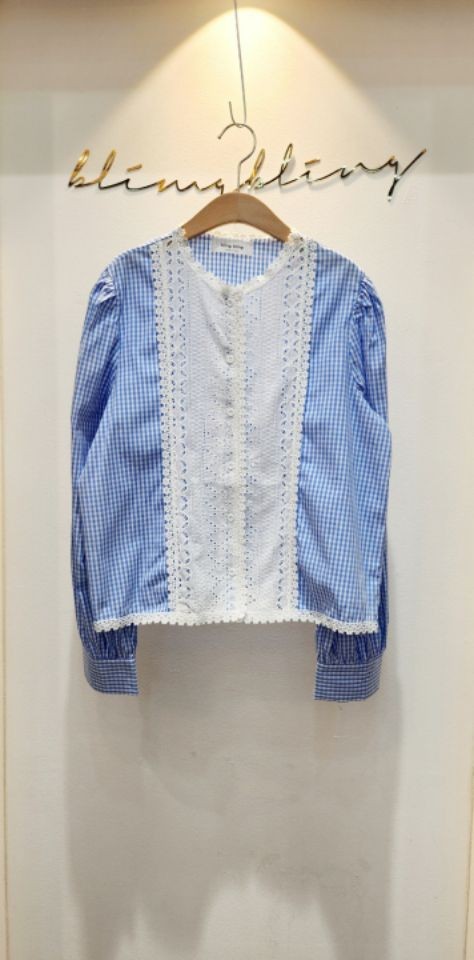 BLING BLING-S/RICO東大門實拍女裝新款真品襯衫蕾絲衫蕾絲BLING BLING-S/RICO襯衫/蕾絲衫