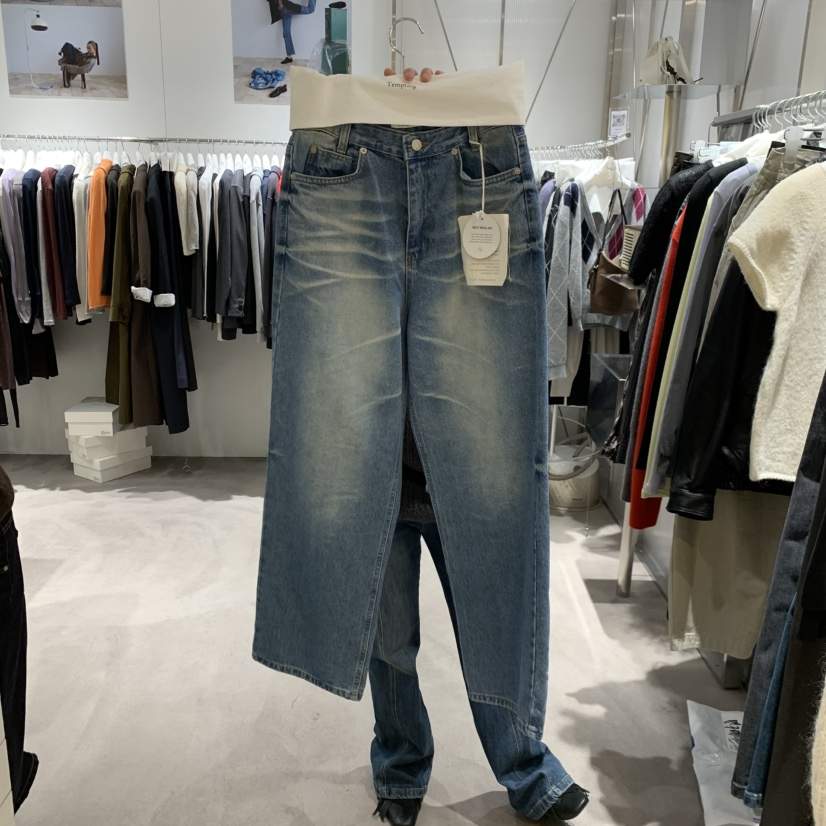 TEMPTING東大門代購女裝新品真品推薦熱賣時尚休閑牛仔褲TEMPTING牛仔褲