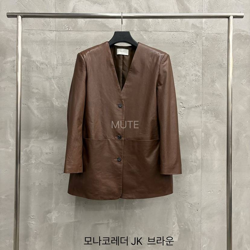 MUTE-P東大門代購女裝新品推薦時尚真品熱賣休閑皮衣皮革MUTE皮衣
