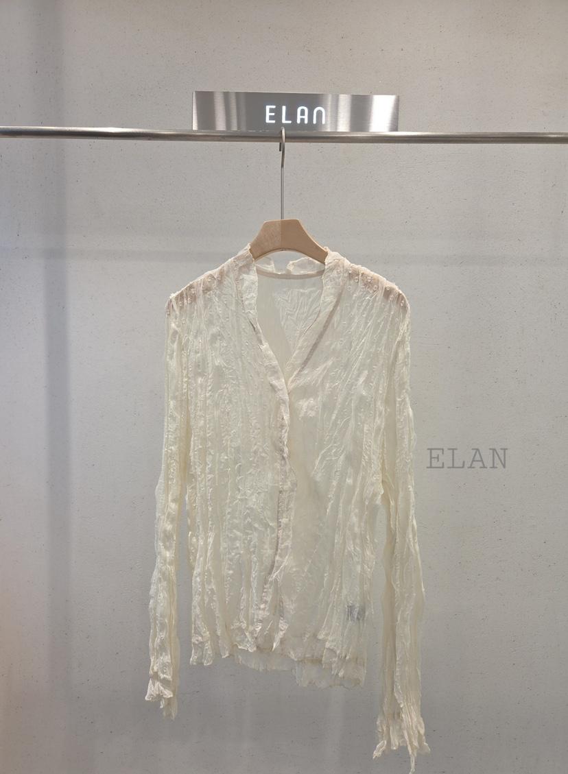 ELAN東大門實拍女裝新品推薦真品人氣時尚襯衫蕾絲衫蕾絲ELAN襯衫/蕾絲衫