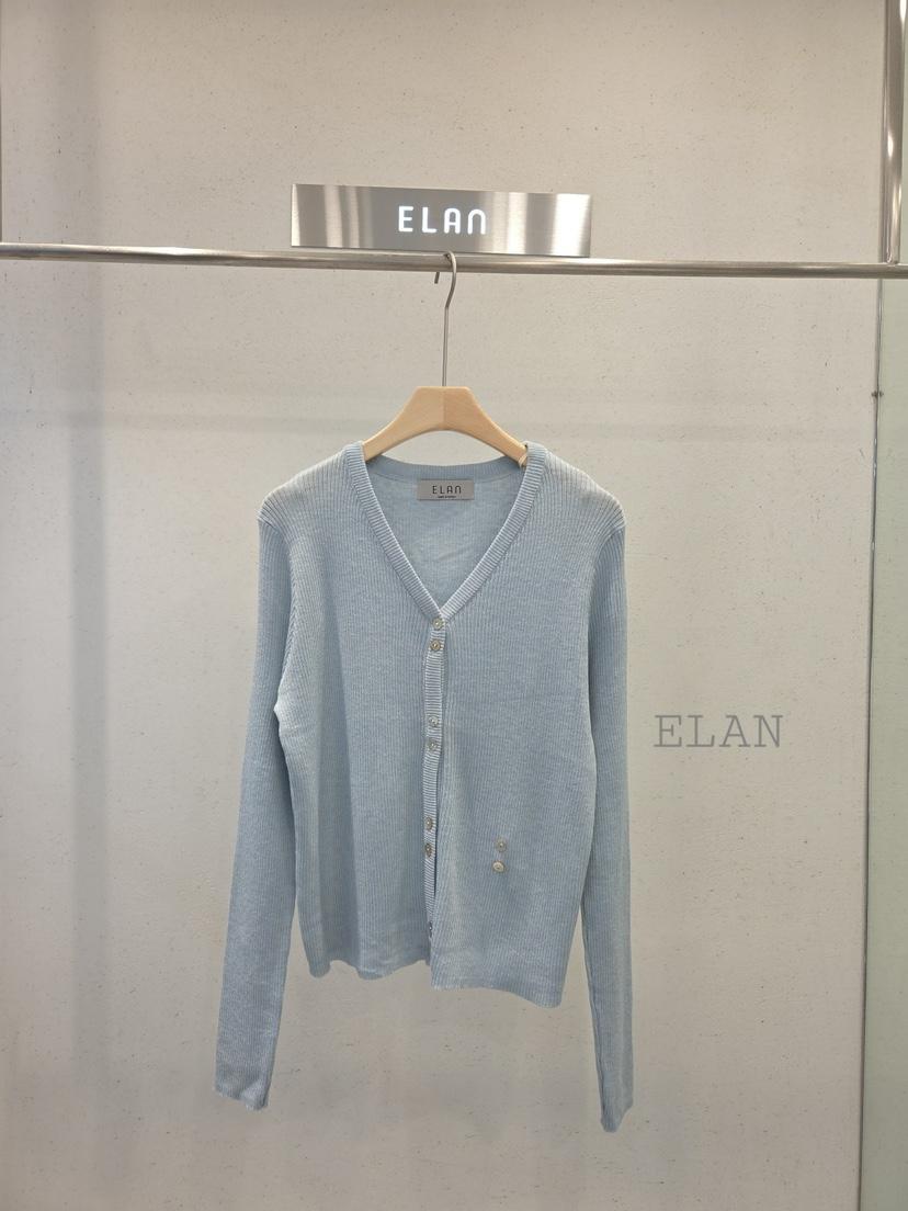 ELAN東大門代購女士新款人氣推薦真品熱賣針織衫開衫羅紋ELAN針織衫