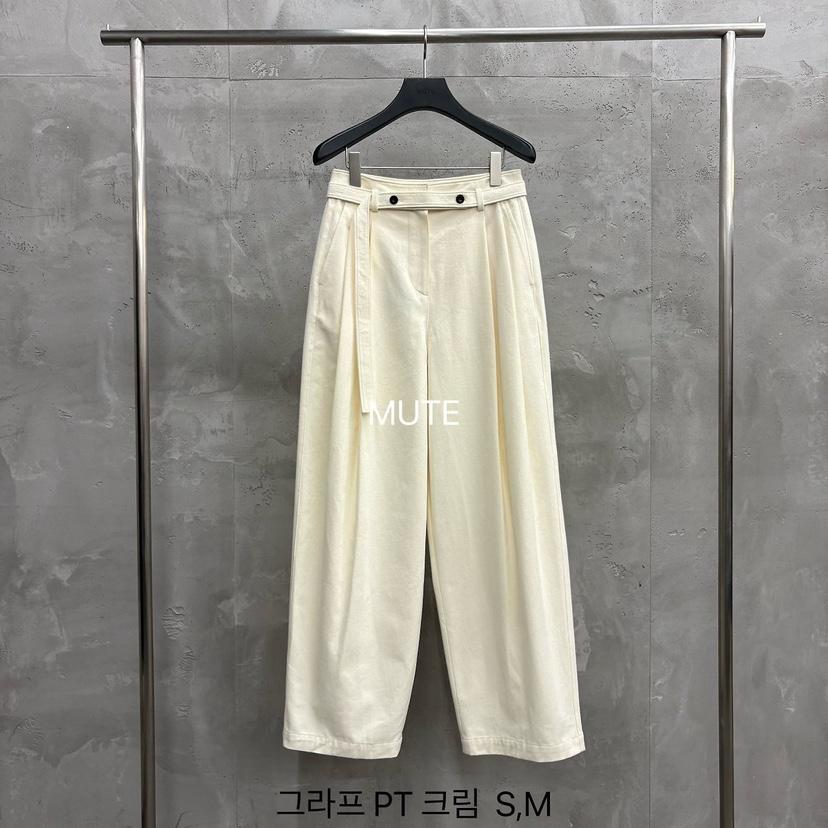 MUTE-P東大門實拍女裝新品時尚休閑推薦熱賣休閑褲含腰帶MUTE休閑褲