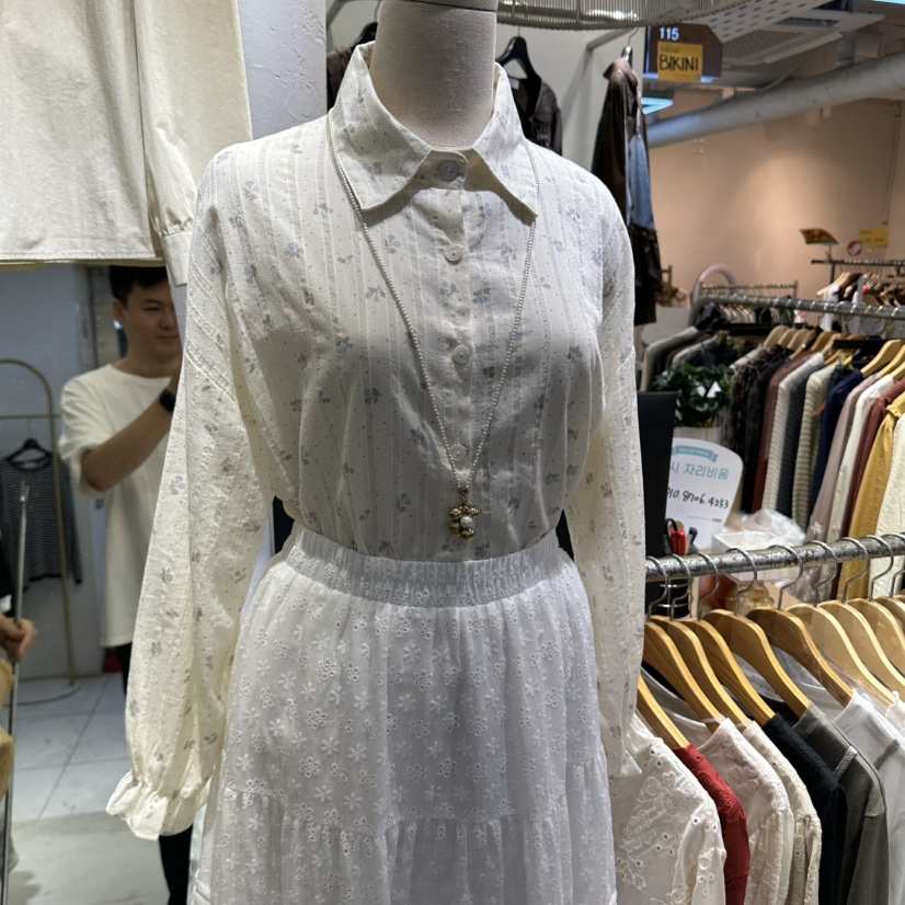 BIKINI東大門實拍女裝新款真品熱賣人氣推薦襯衫蕾絲衫條紋BIKINI襯衫/蕾絲衫