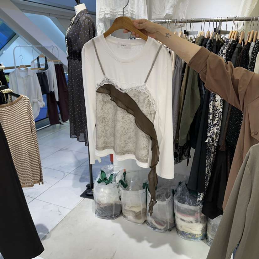 BIKINI東大門代購女士新品人氣熱賣推薦時尚休閑長袖T恤雪紡BIKINI長袖T恤