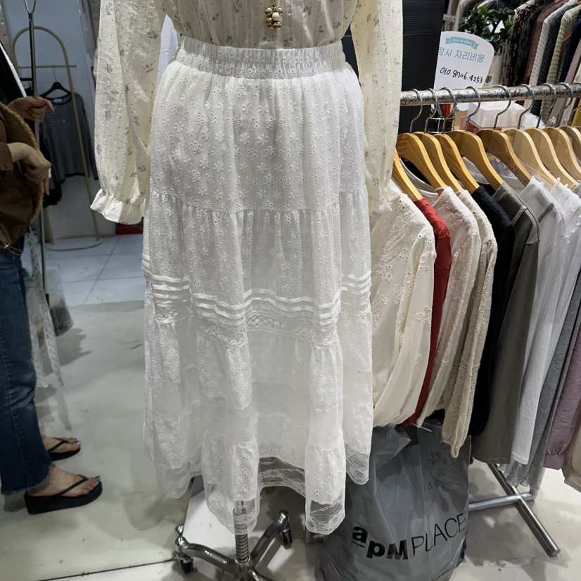 BIKINI韓國直郵女裝新品休閑時尚熱賣真品推薦人氣長裙孔眼BIKINI長裙