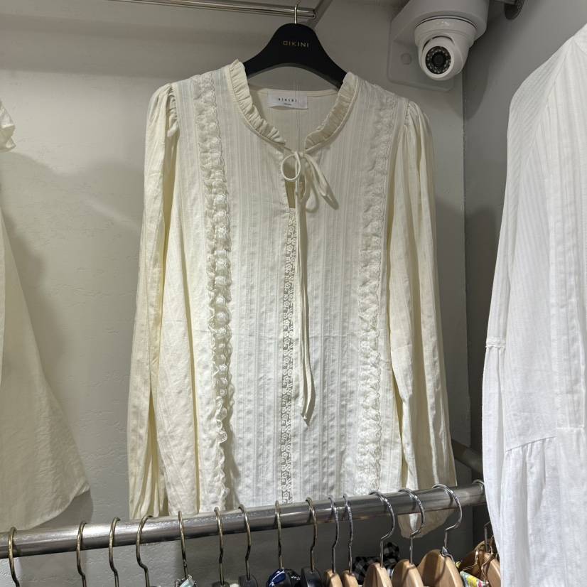 BIKINI東大門實拍女士新品熱賣真品休閑推薦時尚襯衫蕾絲衫BIKINI襯衫/蕾絲衫