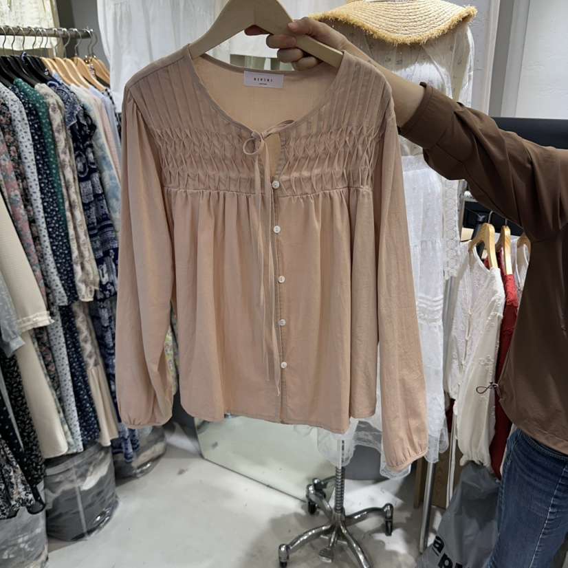 BIKINI東大門實拍女裝新品熱賣真品休閑時尚推薦襯衫蕾絲衫BIKINI襯衫/蕾絲衫