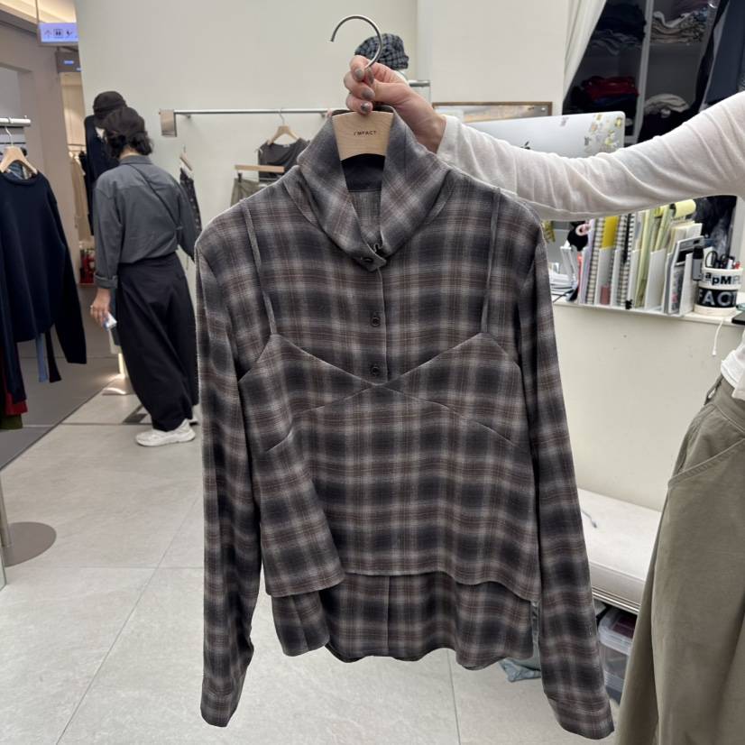I MFACT東大門代購女裝新品休閑熱賣時尚人氣推薦套裝格子I MFACT套裝