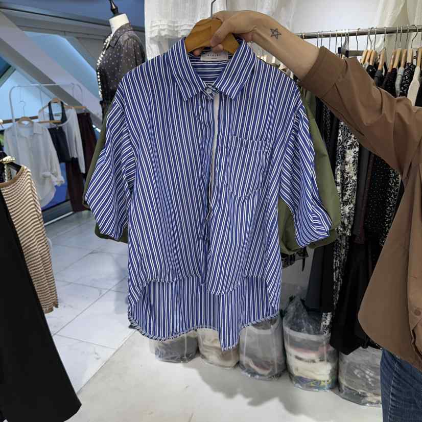 BIKINI東大門直郵女士新款休閑時尚真品推薦人氣襯衫蕾絲衫BIKINI襯衫/蕾絲衫