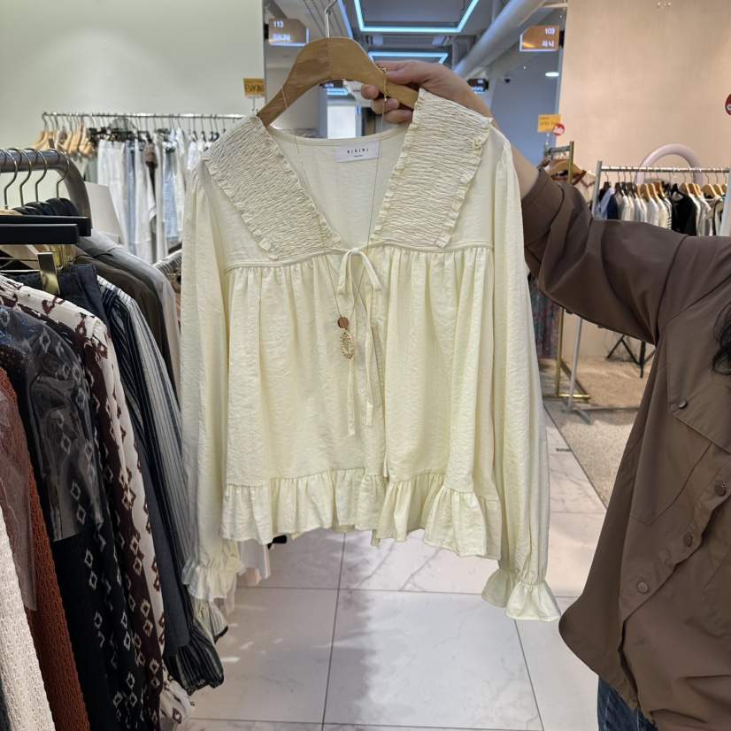 BIKINI東大門代購女裝新品熱賣時尚人氣真品休閑襯衫蕾絲衫BIKINI襯衫/蕾絲衫