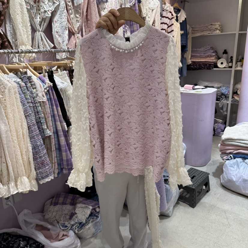 MS東大門直郵女裝新品熱賣時尚人氣推薦休閑真品襯衫蕾絲衫MS襯衫/蕾絲衫