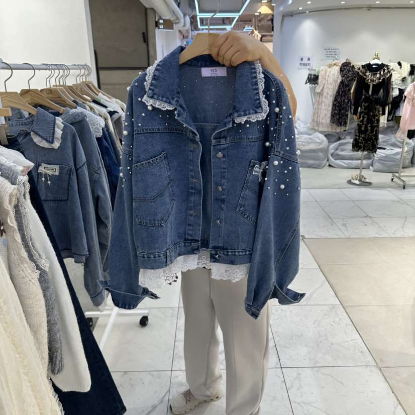 MS東大門實拍女士新品時尚真品休閑熱賣人氣推薦夾克珍珠MS夾克
