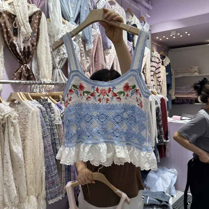MS東大門代購女裝新品真品休閑熱賣人氣推薦吊帶背心翻領MS吊帶/背心