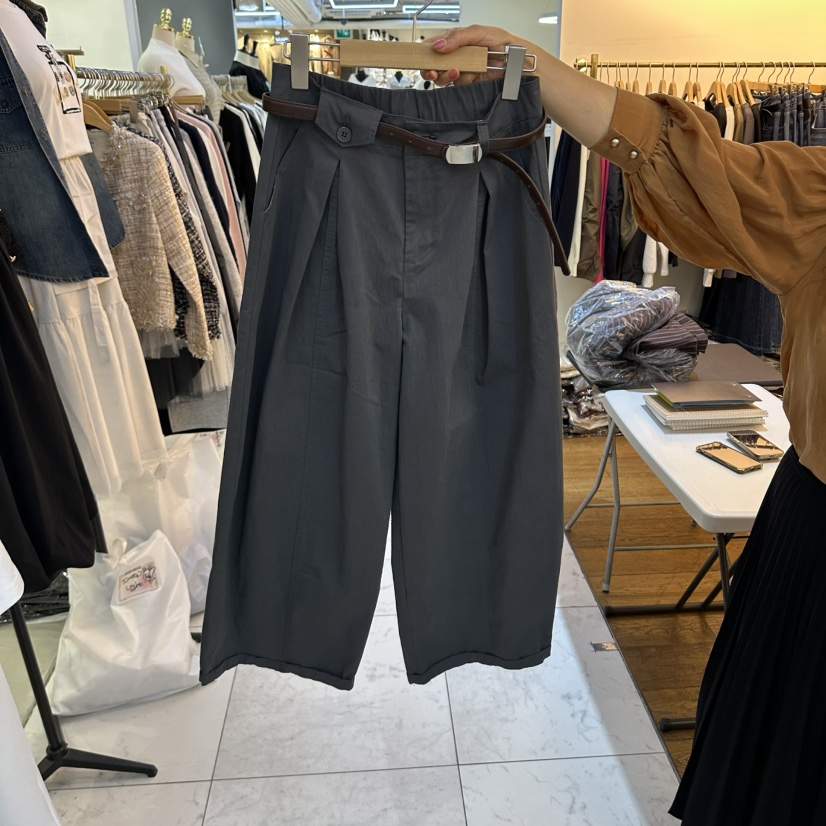 COCO HOLIC東大門代購女裝新品熱賣休閑褲不含腰帶口袋棉質COCO HOLIC休閑褲