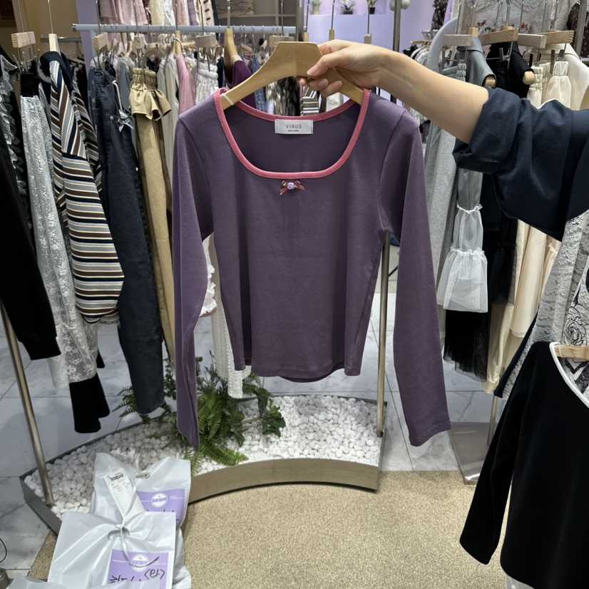 VIRUS東大門直郵女士新品真品熱賣推薦人氣休閑時尚長袖T恤VIRUS長袖T恤