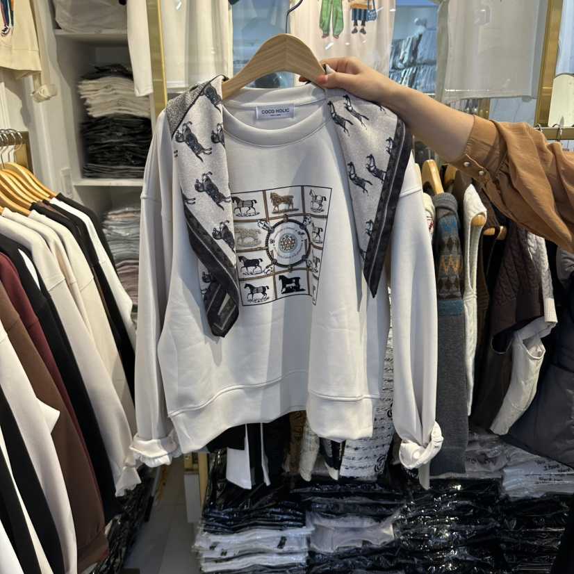 COCO HOLIC東大門直郵女裝新品推薦熱賣真品休閑時尚衛衣COCO HOLIC衛衣