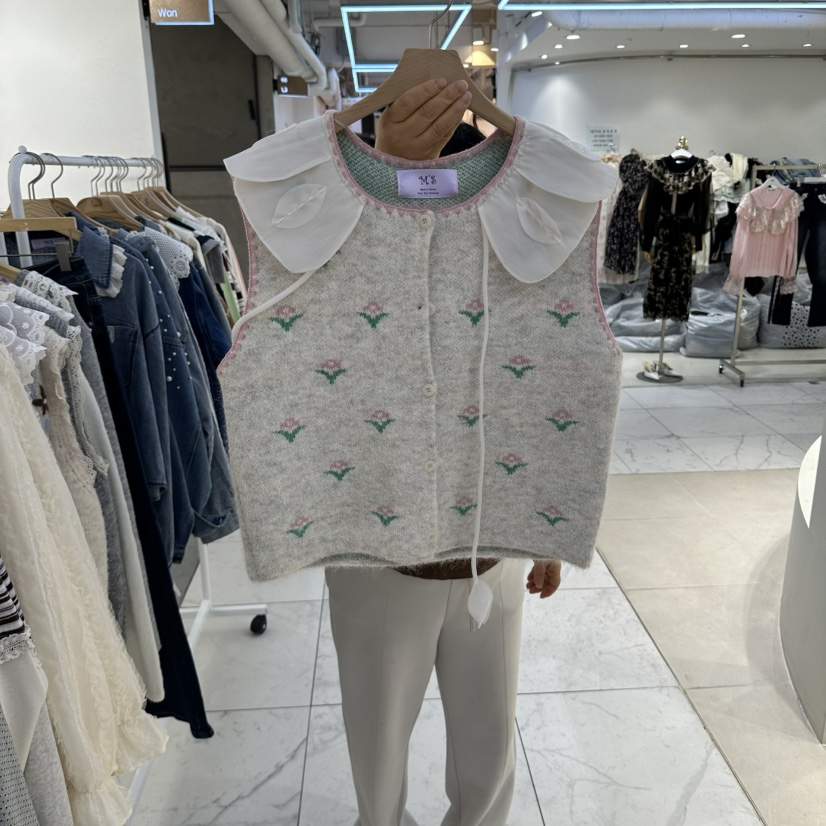 MS東大門實拍女裝新品人氣推薦時尚休閑真品熱賣馬甲MS馬甲