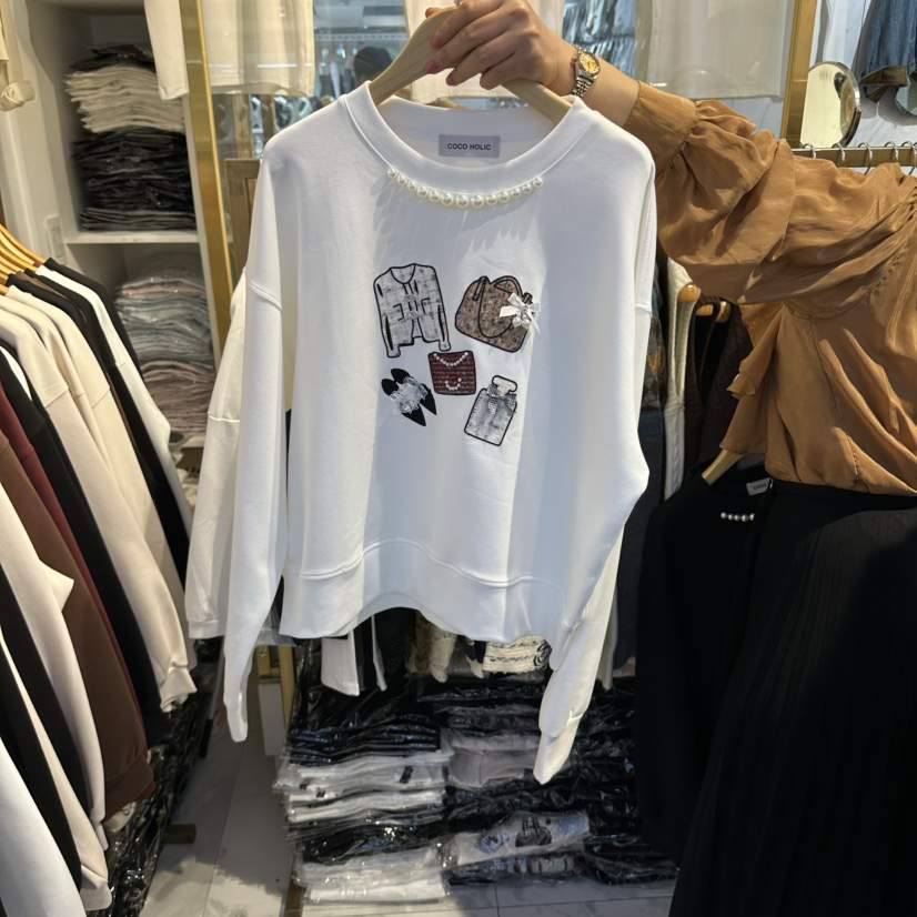 COCO HOLIC東大門直郵女士新款真品休閑時尚推薦人氣衛衣COCO HOLIC衛衣