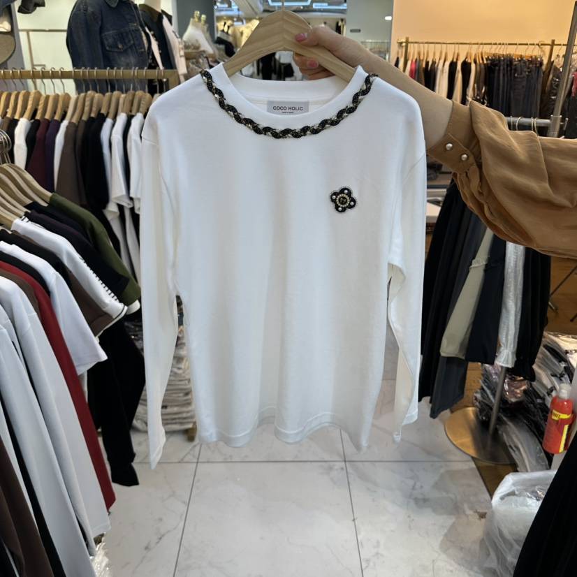 COCO HOLIC東大門直郵女士新品休閑熱賣人氣時尚長袖T恤COCO HOLIC長袖T恤
