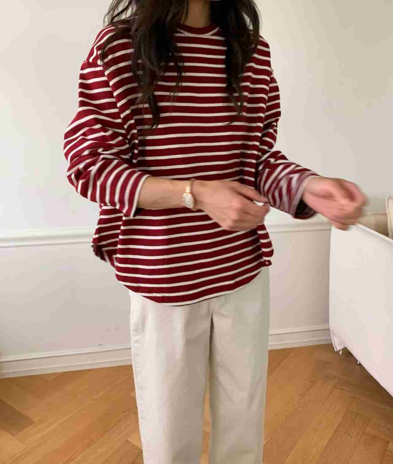 LUCKY ROOM東大門代購女士新款時尚熱賣人氣推薦長袖T恤LUCKY ROOM長袖T恤
