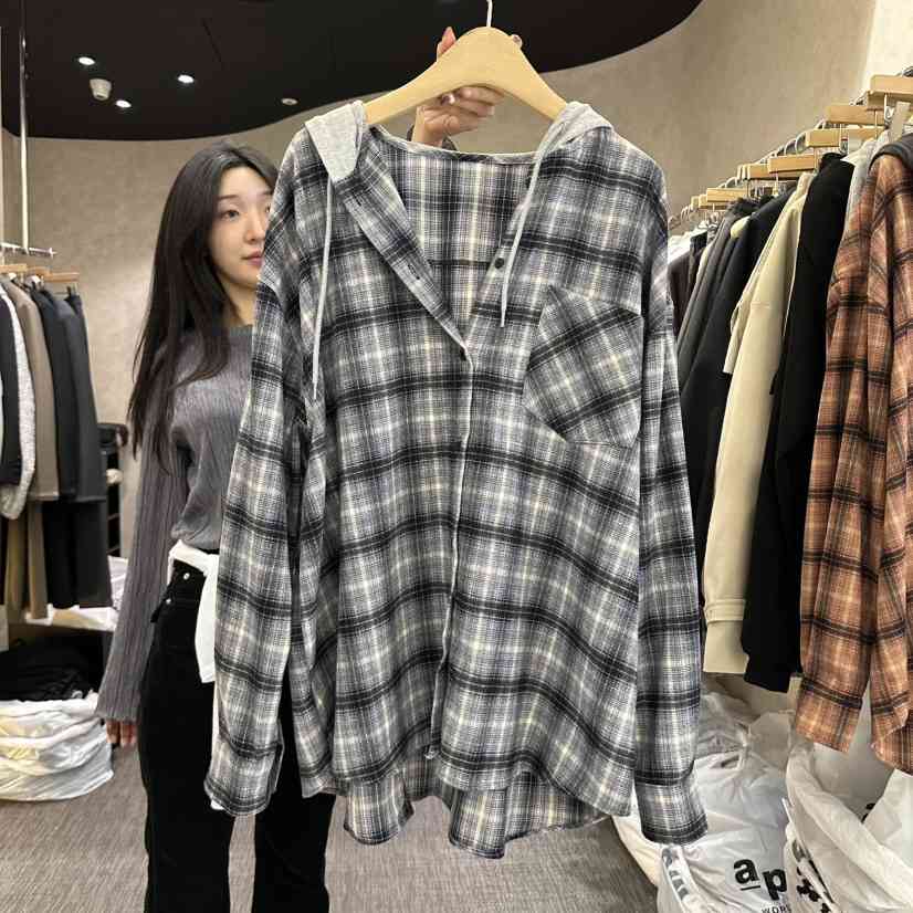 VINTAGE VIBE韓國代購女士新品推薦休閑襯衫蕾絲衫連帽衫VINTAGE VIBE襯衫/蕾絲衫